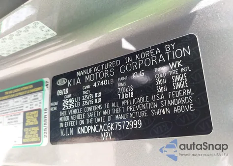 2019 Kia Sportage Ex from USA, damaged, VIN KNDPNCAC6K7572999